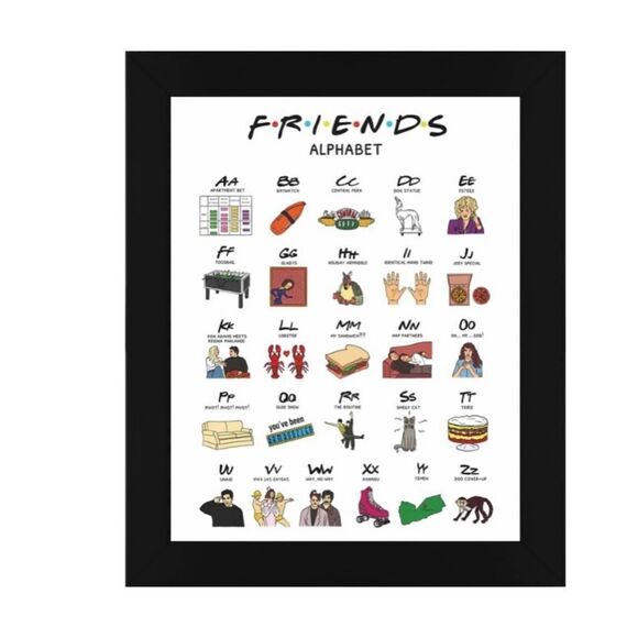 F.R.I.E.N.D.S. Alphabet Print - Picture 3 of 3